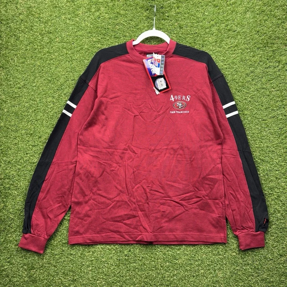 San Francisco 49ers Shirt Mens Medium NFL Pro Player Red Long Sleeve NWT